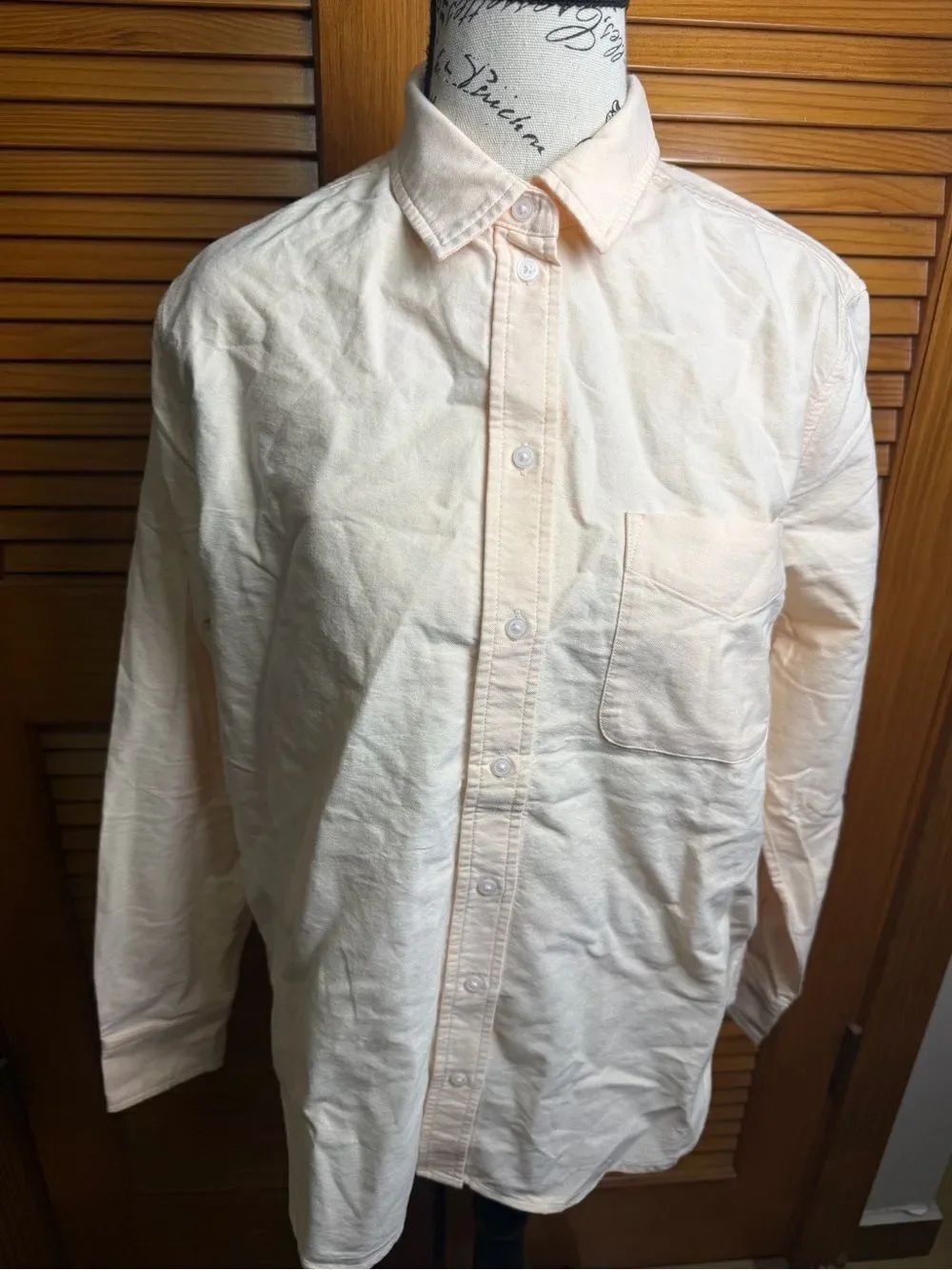 Everlane Shirt Womens Size 6 Long Sleeve Button Down Organic Cotton NWOT